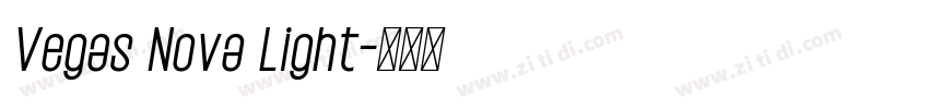 Vegas Nova Light字体转换